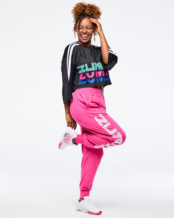 Bold Black # Eastern Flavor Oversized Boxy Crop Top With Strapping