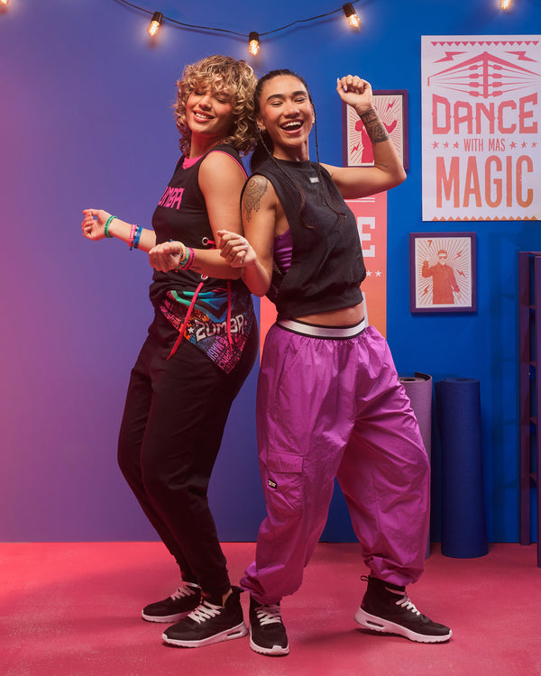 Zumba Libre Parachute Cargo Pants With Elastic Waistband