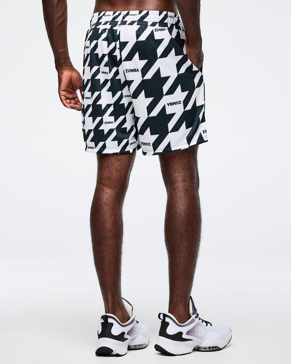 Black/White # Zumba Amour Mesh Shorts