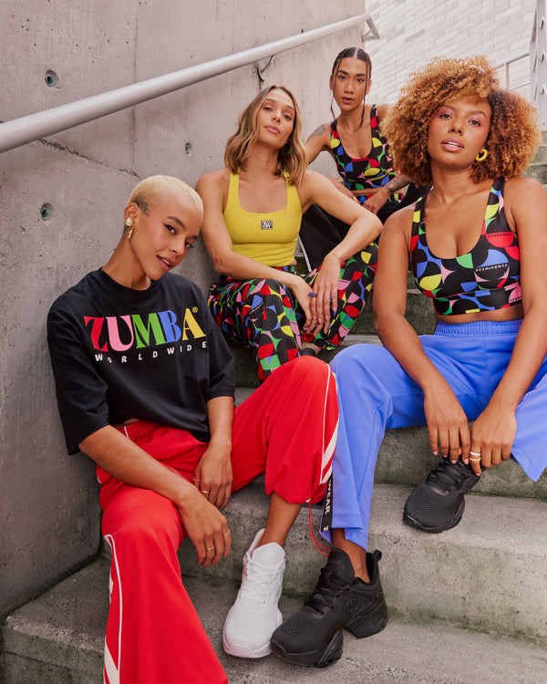 Zumba Haus Straight Leg Track Pants - Purple