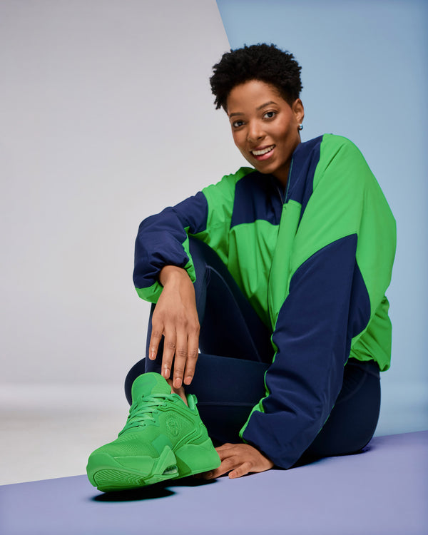 Zumba Out Loud Color Blocked Raglan Puffer Jacket