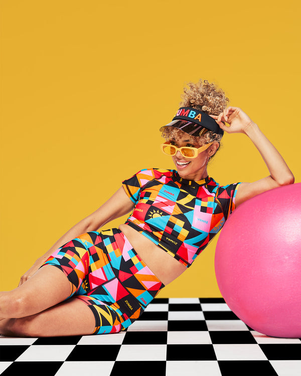 Zumba Rays High Waisted Biker Shorts