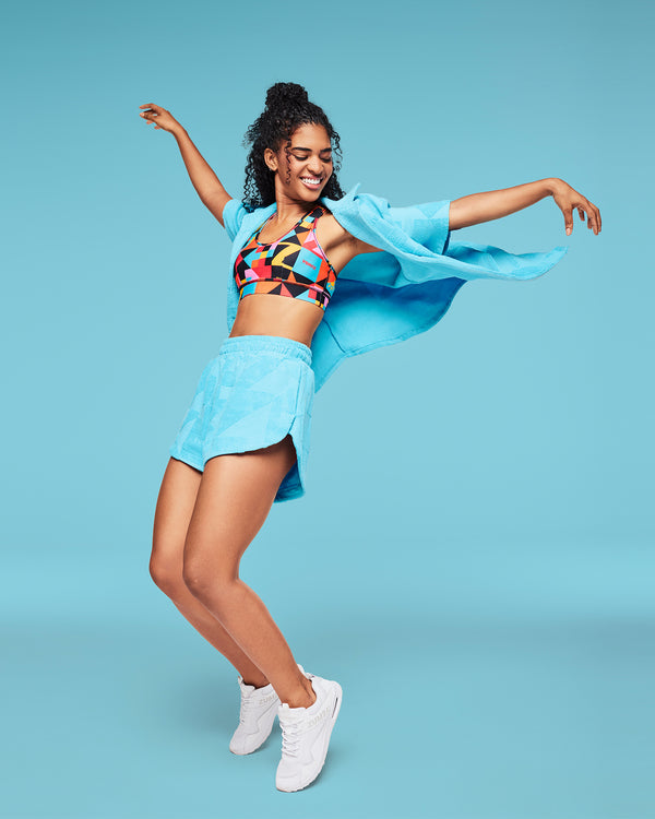 Zumba Rays Square Neck Bra