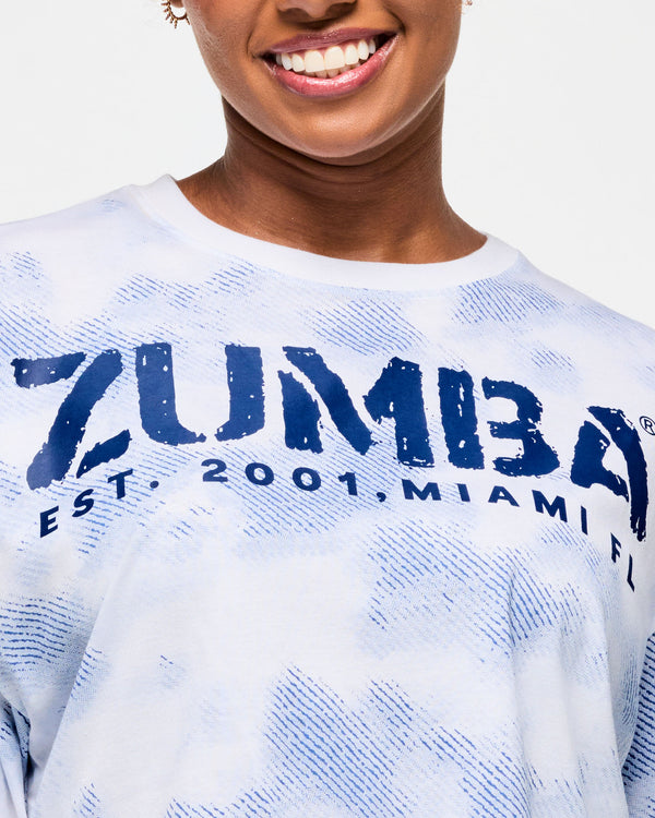 Blue Jean Oversized Boxy Crop Top