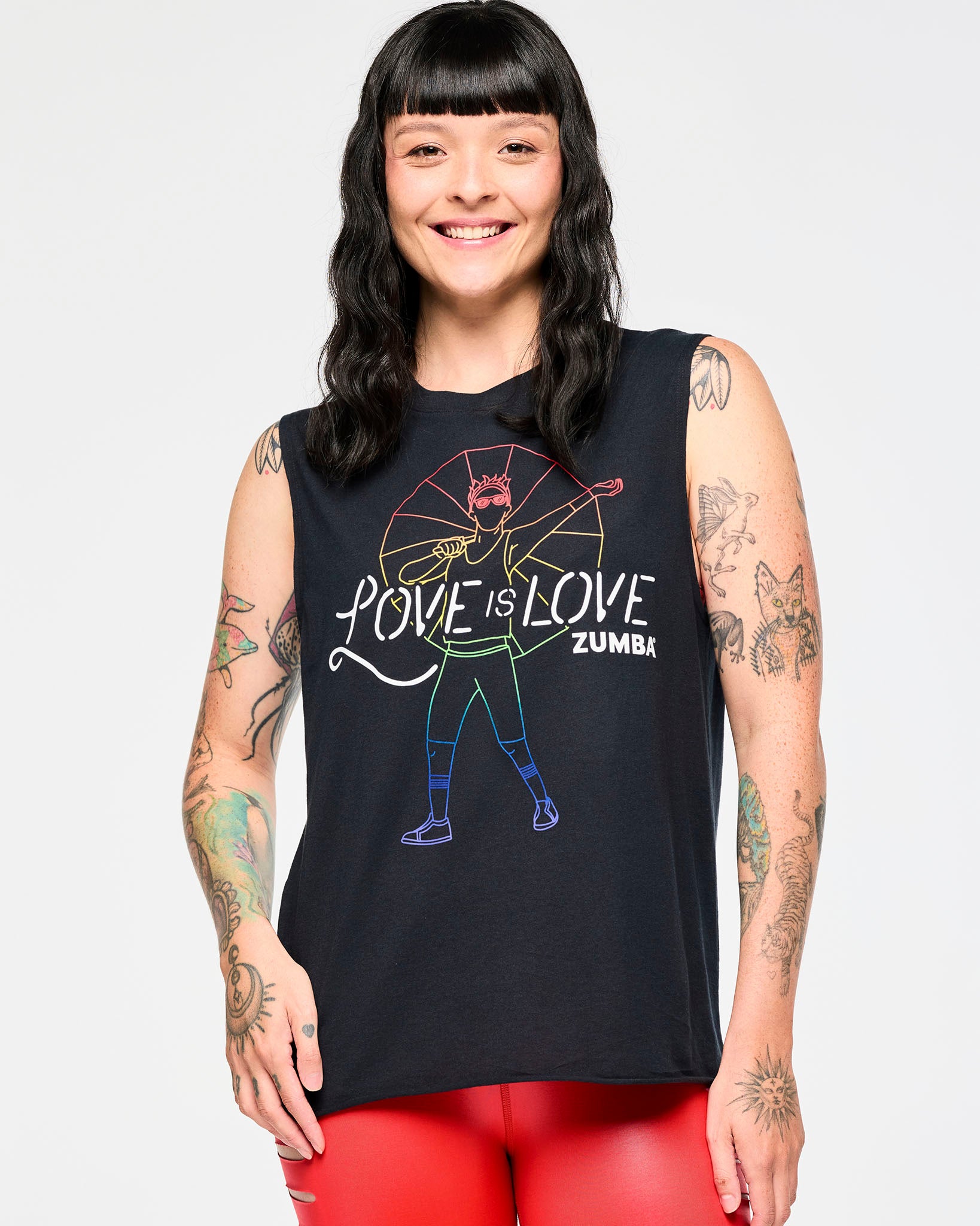 【当店一番人気】 Neck Crew Zumba Muscle iD STRONG | Wear Zumba – Tank その他
