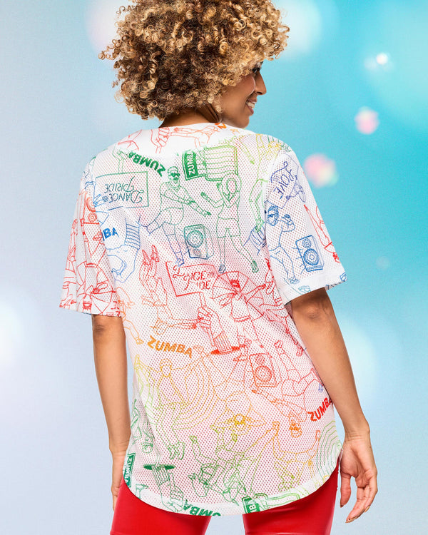 Zumba Baseball Button Up Jersey