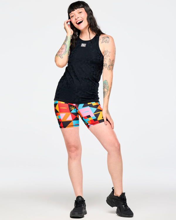 Zumba Rays High Neck Tank