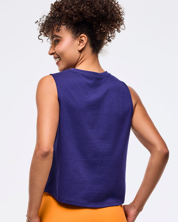 Soft Navy # Zumba Libre Loose Muscle Tank