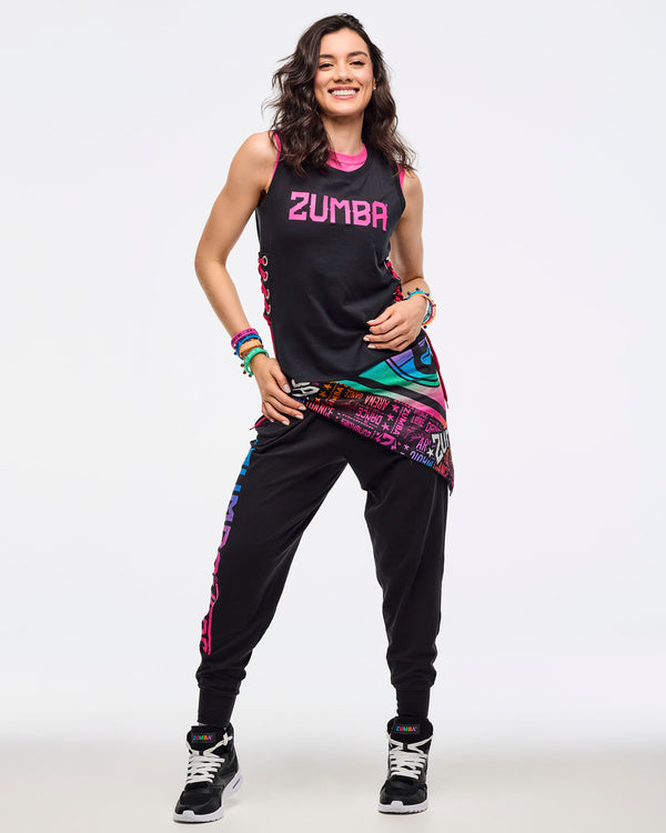 Zumba Libre Tank With Lace Up Detail