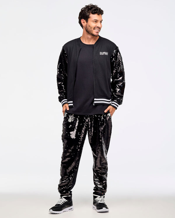 Zumba Libre Bomber Jacket With Sequin Sleeves
