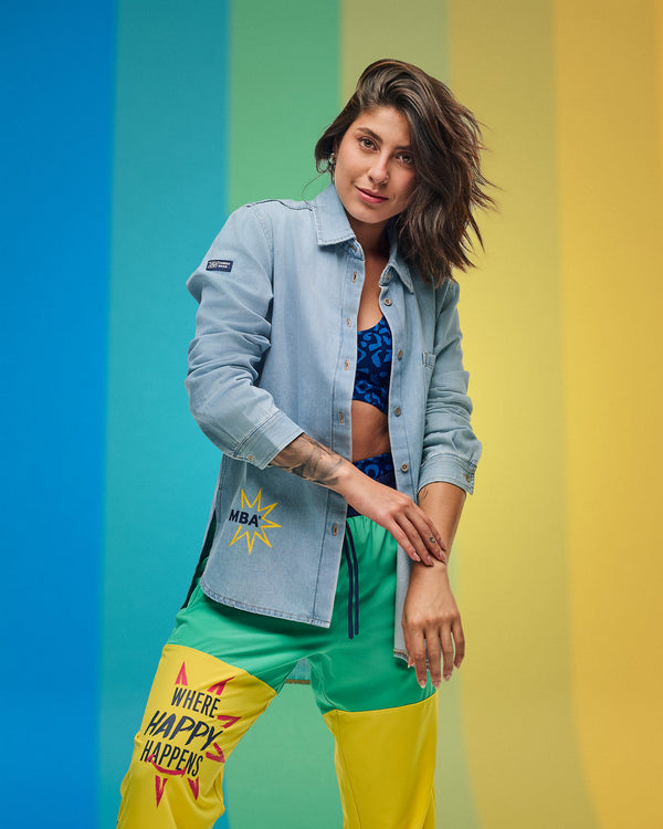 Sizzlin' Long Sleeve High Low Button Down