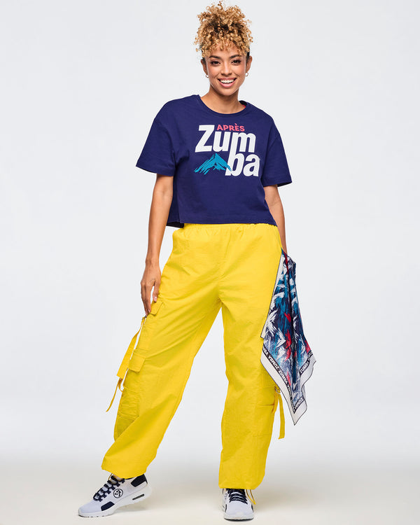 Apres Zumba Crew Neck Crop Top