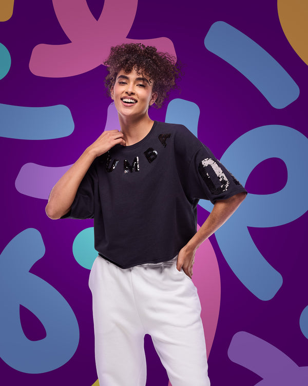 Zumba Sparkle Boxy Crop Top