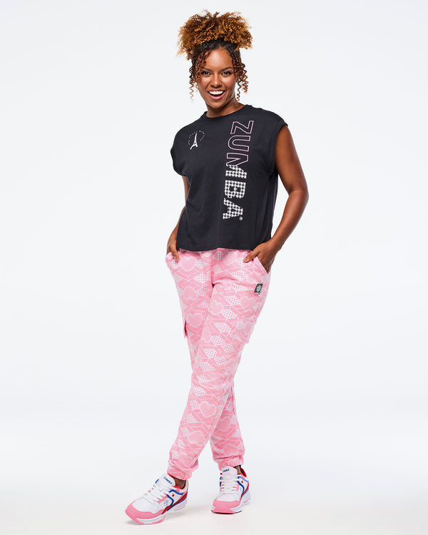 Bold Black # Zumba Amour Loose Tank