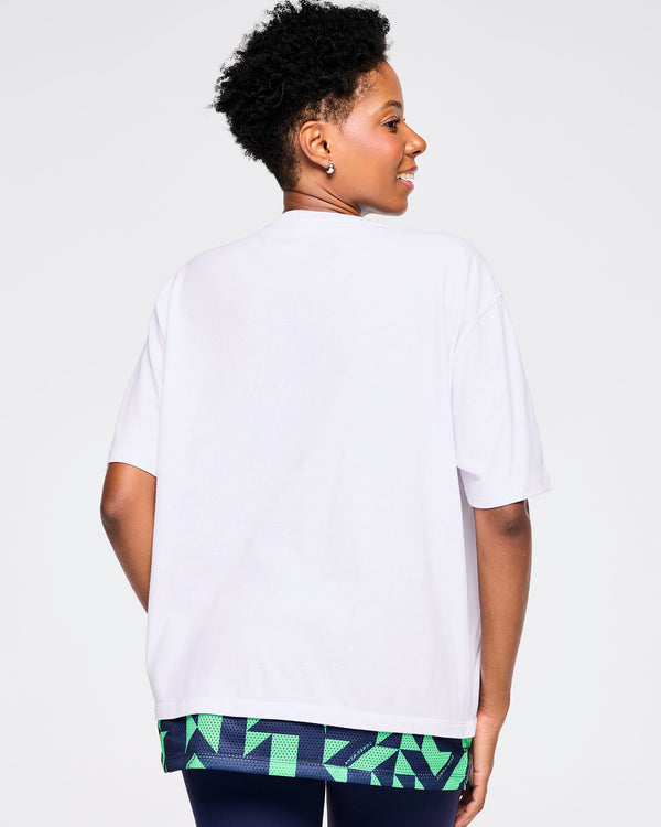 Zumba Out Loud Men's Crew Neck Tee With Double Layered Hem