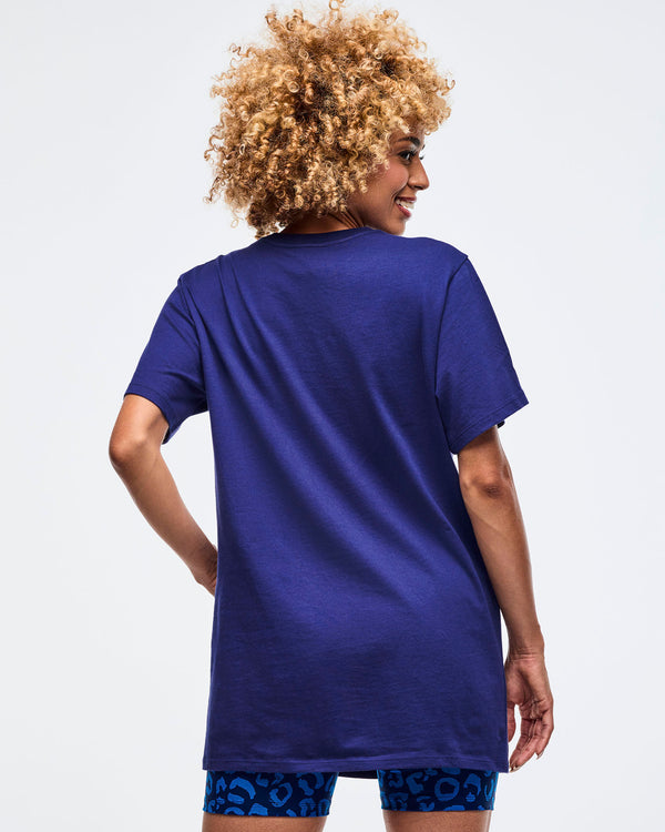 Sizzlin' Crew Neck Tee - Soft Navy