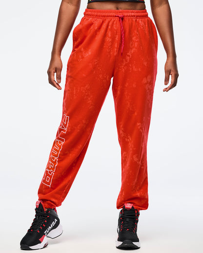Fuego Red # Eastern Flavor Slouch Sweatpant