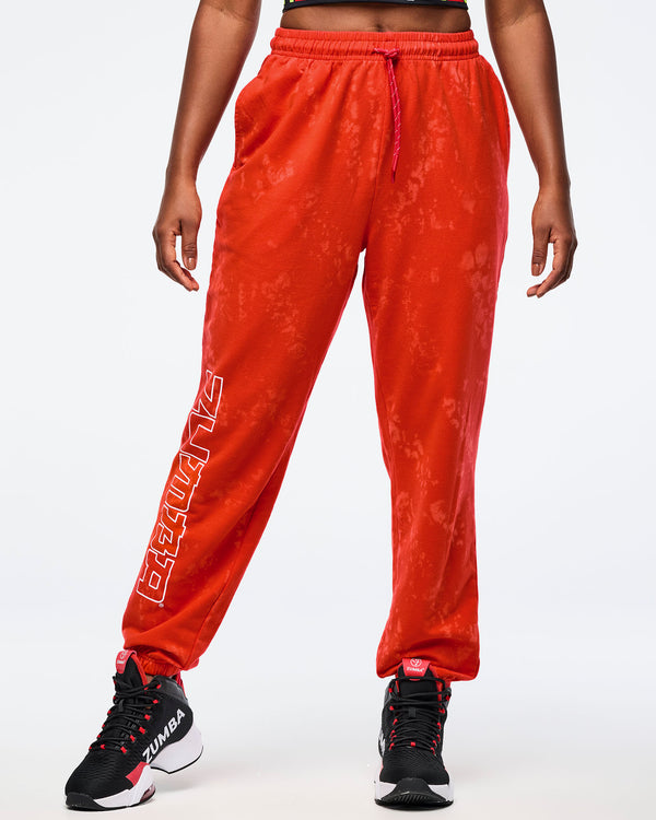 Fuego Red # Eastern Flavor Slouch Sweatpant