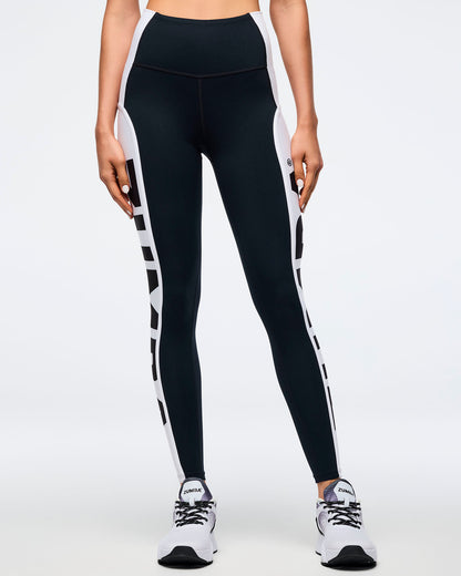 Zumba Basic High Waisted Ankle Leggings With Inserts