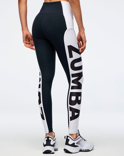 Zumba Basic High Waisted Ankle Leggings With Inserts