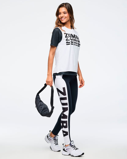 Zumba Basic High Waisted Ankle Leggings With Inserts