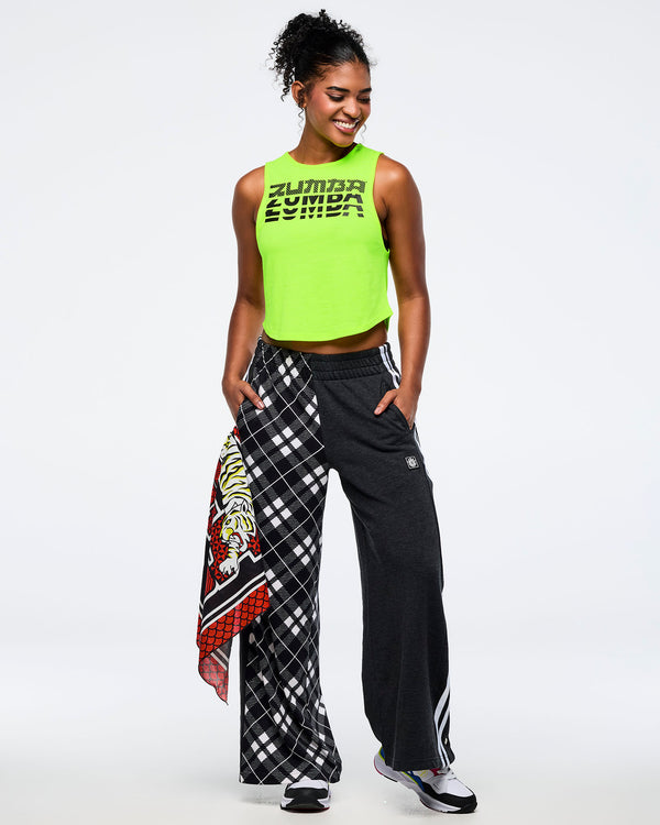 Caution # Eastern Flavor Round Hem Muscle Tank