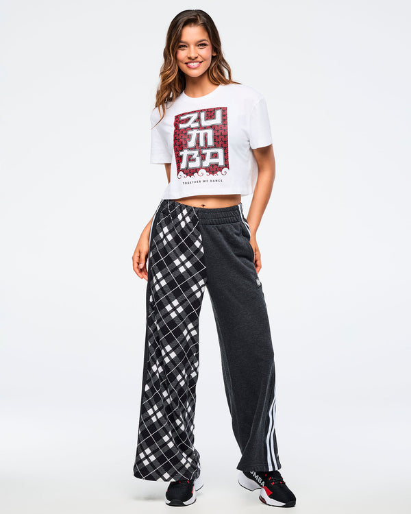 Wear It Out White # Eastern Flavor Crew Neck Crop Top