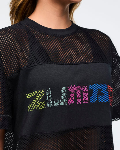 Eastern Flavor Boxy Mesh Top