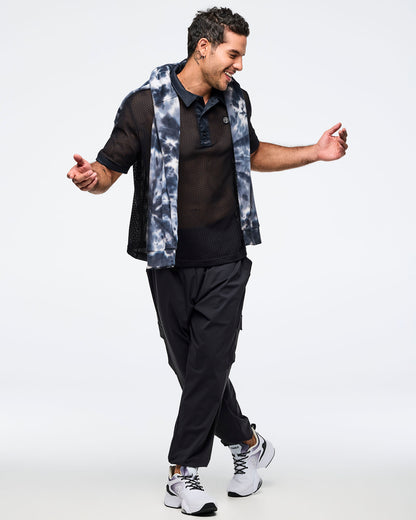 Zumba Basic Oversized Mesh Polo