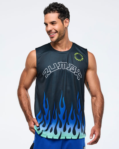 Eastern Flavor Men's Wide Shoulder Tank