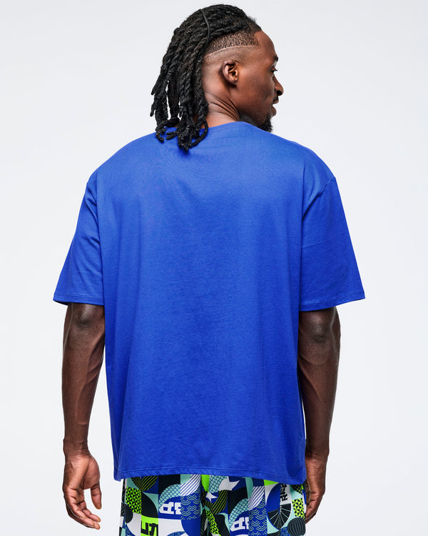 So Into Blue # Eastern Flavor Men's Crew Neck Tee