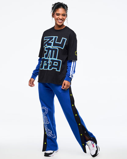 Bold Black # Eastern Flavor Men's Oversized Crew Neck Tee