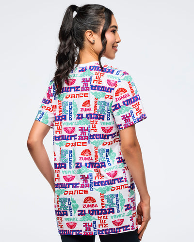 Eastern Flavor Crew Neck Tee - White/Blue