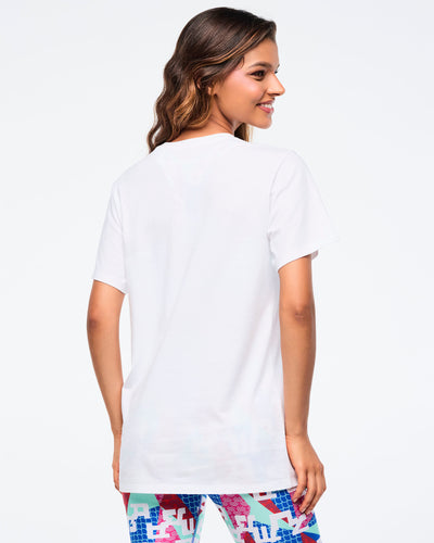 Eastern Flavor Crew Neck Tee - White