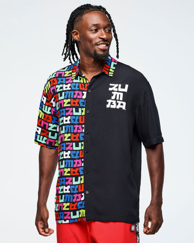 Eastern Flavor Men's Short Sleeve Button Up