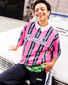 Dale-Z Oversized Drop Shoulder Tee - Pink/Black