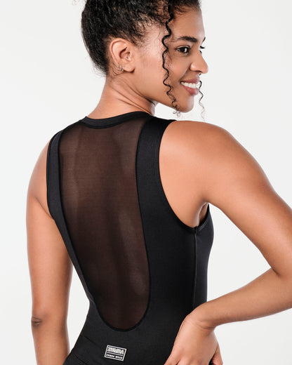 Zumba Prep Long Bodysuit With Mesh Back