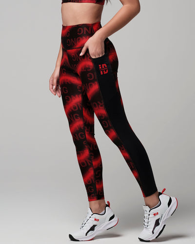 Heat Map High Waisted Ankle Leggings