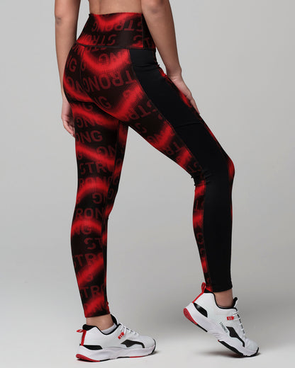 Heat Map High Waisted Ankle Leggings