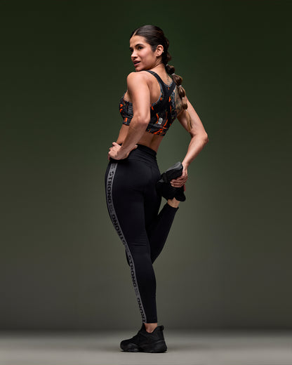 STRONG iD High Waisted Ankle Leggings With Elastic Side