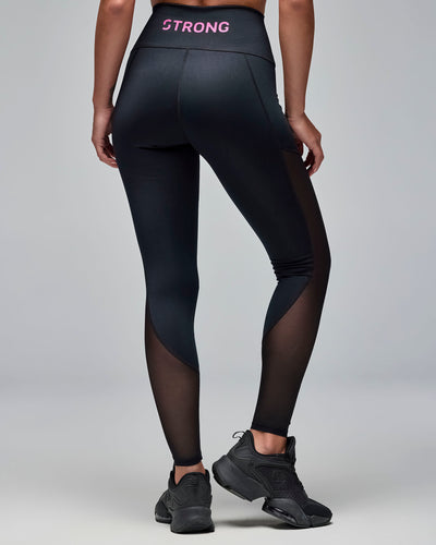 STRONG iD High Waisted Ankle Leggings With Inserts