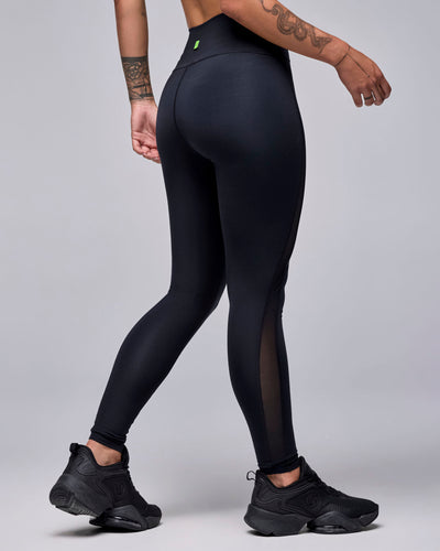 STRONG iD High Waisted Ankle Leggings With Mesh Insert
