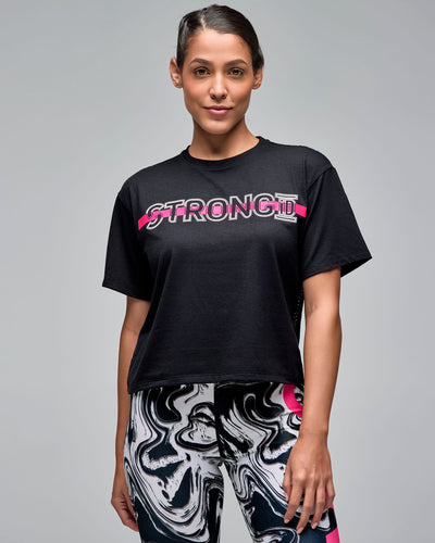 STRONG iD Boxy Top W Mesh Back