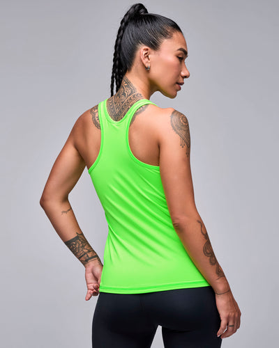 STRONG iD Fitted High Neck Waist Length Tank