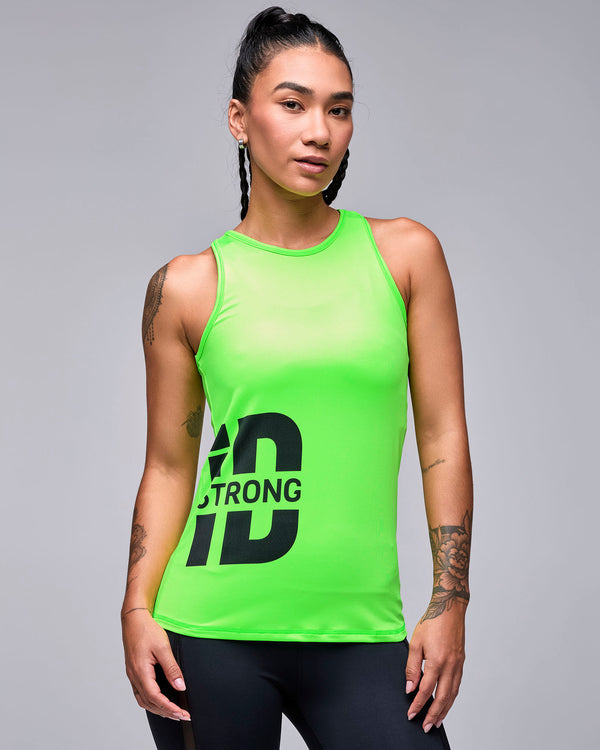 STRONG iD Fitted High Neck Waist Length Tank