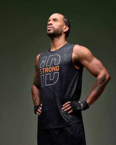 STRONG iD Men's Wide Shoulder Tank - Black