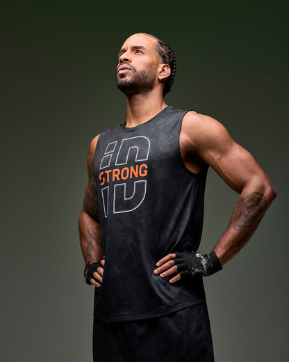 STRONG iD Men's Wide Shoulder Tank - Black