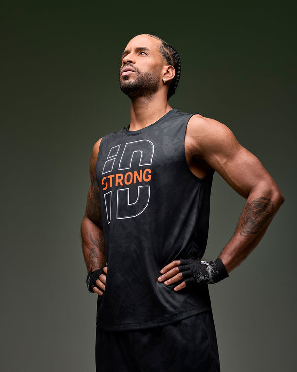 STRONG iD Men's Wide Shoulder Tank - Black