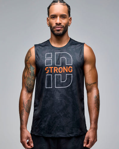 STRONG iD Men's Wide Shoulder Tank - Black