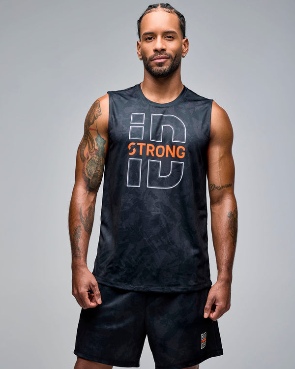 STRONG iD Men's Wide Shoulder Tank - Black